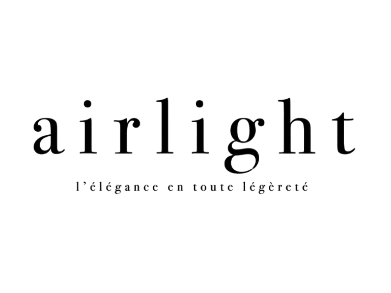 Logo noir de Airlight - l'élégance en toute légèreté