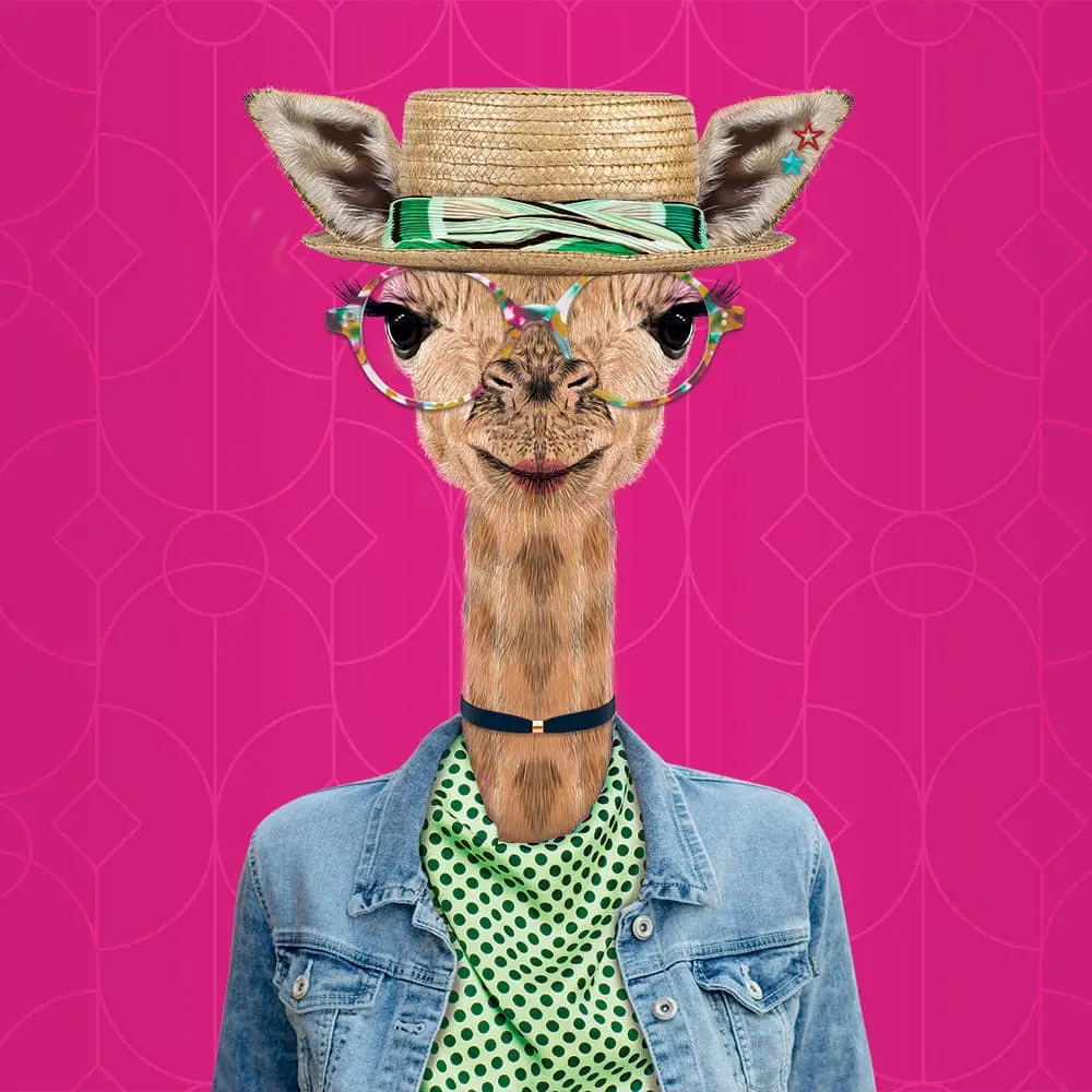 Lunettes de vue enfant marque Paprika - girafe